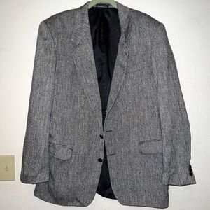 Pierre Balmain Grey Blazer 100% Silk Size L